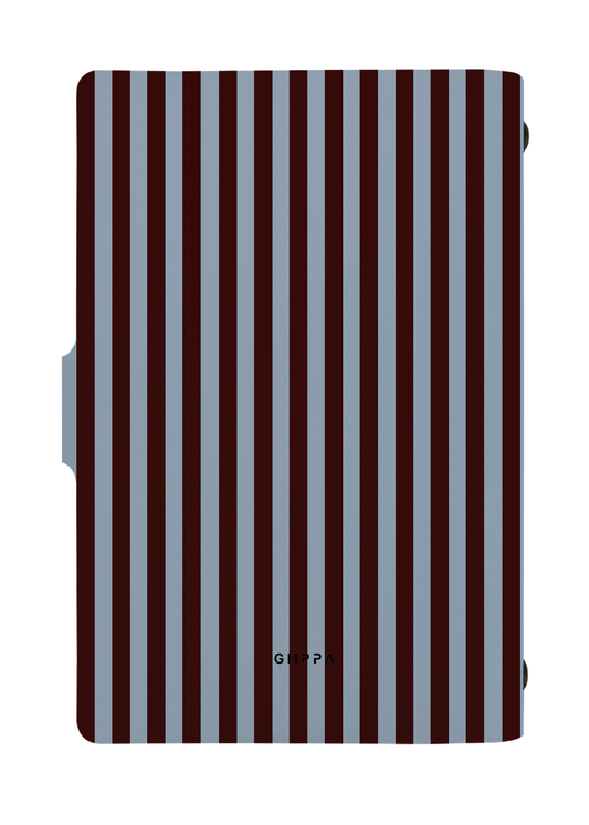 Patterned Moments Mocha Soul Striped Snap Closure Notebook image 2