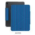 GIIPPA YARA FOLD Detachable Magnetic iPad Case Patterned Moments Ocean Joy Vibrant Sky Navy Dual Blue Thin Vertical Stripe Dual Buckle Split Magnetic Coastal Protective Cover For All iPad Generations