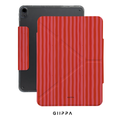 GIIPPA YARA FOLD Detachable Magnetic iPad Case Patterned Moments Wine Tender Romantic Blush Red Vertical Stripe Dual Pull Buckle Split Protective Cover For All iPad Sizes
