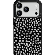 GIIPPA Matte Cream Beige Small Black Polka Dot Shockproof Phone Case For iPhone 11/11 Pro/11 Pro Max/12 Pro Max/13 Pro/13 Pro Max/14 Plus/14 Pro/14 Pro Max/15/15 Plus/15 Pro/15 Pro Max/16/16 Plus/16 Pro/16 Pro Max/16E/17/17 Air/17 Pro/17 Pro Max