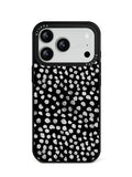 GIIPPA Matte Cream Beige Small Black Polka Dot Shockproof Phone Case For iPhone 11/11 Pro/11 Pro Max/12 Pro Max/13 Pro/13 Pro Max/14 Plus/14 Pro/14 Pro Max/15/15 Plus/15 Pro/15 Pro Max/16/16 Plus/16 Pro/16 Pro Max/16E/17/17 Air/17 Pro/17 Pro Max