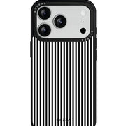 GIIPPA Matte Classic Black White Thin Vertical Stripes Shockproof Phone Case For iPhone 11/11 Pro/11 Pro Max/12 Pro Max/13 Pro/13 Pro Max/14 Plus/14 Pro/14 Pro Max/15/15 Plus/15 Pro/15 Pro Max/16/16 Plus/16 Pro/16 Pro Max/16E/17/17 Air/17 Pro/17 Pro Max