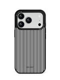 GIIPPA Matte Classic Black White Thin Vertical Stripes Shockproof Phone Case For iPhone 11/11 Pro/11 Pro Max/12 Pro Max/13 Pro/13 Pro Max/14 Plus/14 Pro/14 Pro Max/15/15 Plus/15 Pro/15 Pro Max/16/16 Plus/16 Pro/16 Pro Max/16E/17/17 Air/17 Pro/17 Pro Max