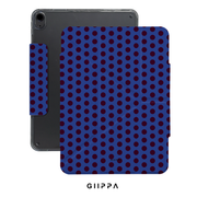 GIIPPA YARA FOLD Detachable Magnetic iPad Case Patterned Moments Dusk Serene Moody Royal Blue Base Burgundy Large Retro Polka Dot Dual Buckle Split Magnetic Dark Aesthetic Protective Cover For All iPad Generations