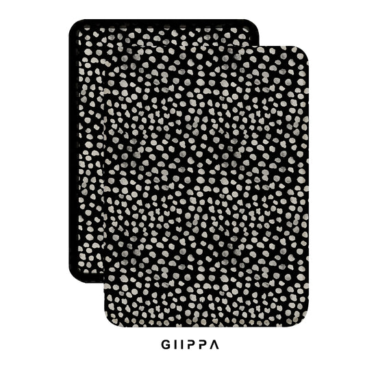 SATIN Kindle Case with Hand Strap | Midnight Whisper Patterned Moments | Soft Matte PU Protective Cover for Kindle Paperwhite & All Kindle Models, Secure One-Handed Reading Grip