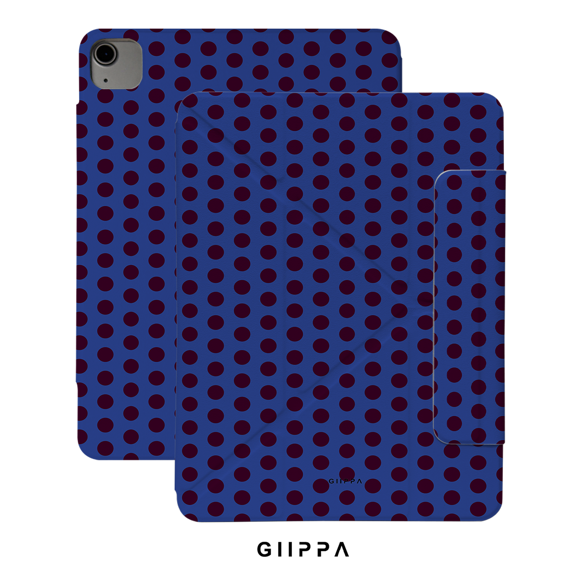 GIIPPA LUNA CLIP PATTERNED MOMENTS Blue Cheer Magnetic iPad Case