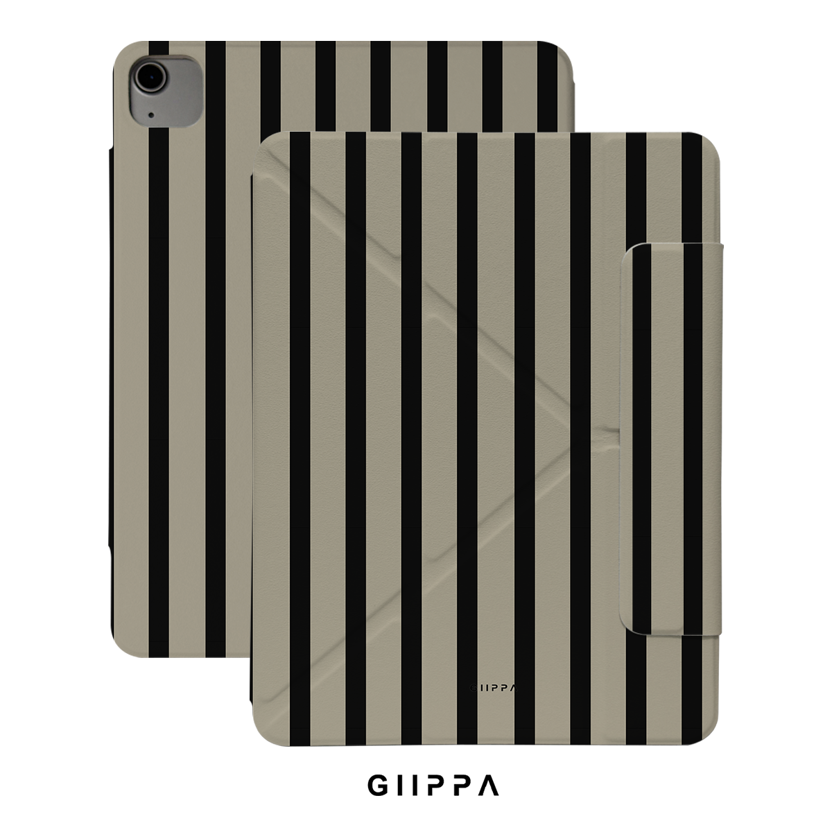 GIIPPA LUNA CLIP PATTERNED MOMENTS Neutral Poise Magnetic iPad Case