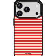 GIIPPA Matte Red Cream Horizontal Stripes Shockproof Phone Case For iPhone 11/11 Pro/11 Pro Max/12 Pro Max/13 Pro/13 Pro Max/14 Plus/14 Pro/14 Pro Max/15/15 Plus/15 Pro/15 Pro Max/16/16 Plus/16 Pro/16 Pro Max/16E/17/17 Air/17 Pro/17 Pro Max
