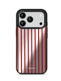 GIIPPA Patterned Moments Midnight Whisper Minimalist Thin Red Vertical Line Mirror TPU Shockproof Phone Case Large Camera Frame For iPhone 11–17 All Models