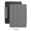 GIIPPA YARA FOLD Detachable Magnetic iPad Case Patterned Moments Knit Cozy Minimal Black White Fine Knit Vertical Stripe Dual Pull Buckle Split Magnetic Protective Shell For All iPad Sizes