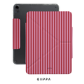 GIIPPA YARA FOLD Detachable Magnetic iPad Case Patterned Moments Vintage Love Blush Nude Burgundy Thin Vertical Stripe Dual Pull Buckle Split Magnetic Protective Cover For All iPad Generations