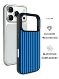 GIIPPA Matte Klein Blue Navy Thin Vertical Stripes Shockproof Phone Case For iPhone 11/11 Pro/11 Pro Max/12 Pro Max/13 Pro/13 Pro Max/14 Plus/14 Pro/14 Pro Max/15/15 Plus/15 Pro/15 Pro Max/16/16 Plus/16 Pro/16 Pro Max/16E/17/17 Air/17 Pro/17 Pro Max