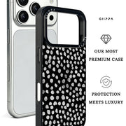 GIIPPA Matte Cream Beige Small Black Polka Dot Shockproof Phone Case For iPhone 11/11 Pro/11 Pro Max/12 Pro Max/13 Pro/13 Pro Max/14 Plus/14 Pro/14 Pro Max/15/15 Plus/15 Pro/15 Pro Max/16/16 Plus/16 Pro/16 Pro Max/16E/17/17 Air/17 Pro/17 Pro Max