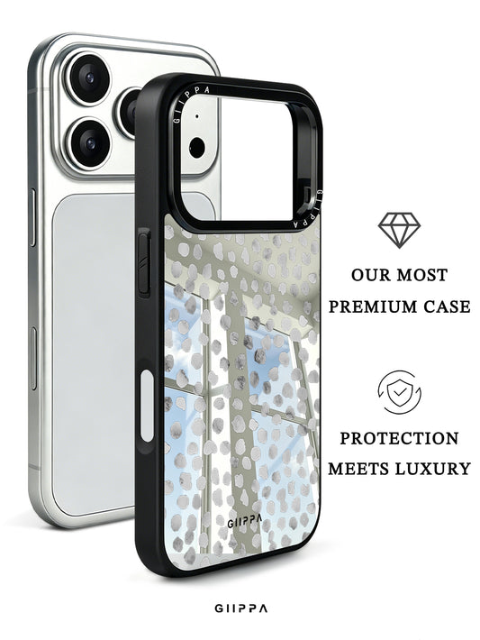 GIIPPA Silver Irregular Water Drop Spot Mirror TPU Case