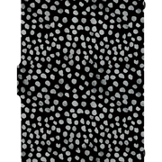 Noir Stipple Dotted Journal, Compact Snap Closure Notebook for Work & University, Aesthetic Black White Speckle Diary for Women