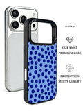 GIIPPA Matte Light Base Klein Blue Big Polka Dot Shockproof Phone Case For iPhone 11/11 Pro/11 Pro Max/12 Pro Max/13 Pro/13 Pro Max/14 Plus/14 Pro/14 Pro Max/15/15 Plus/15 Pro/15 Pro Max/16/16 Plus/16 Pro/16 Pro Max/16E/17/17 Air/17 Pro/17 Pro Max