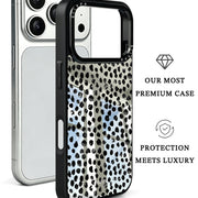 GIIPPA Patterned Moments Midnight Whisper Burgundy Silver Wide Horizontal Stripe Mirror TPU Shockproof Phone Case Large Lens Frame Cover For iPhone Full Series