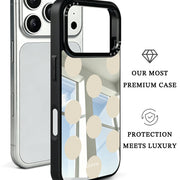 GIIPPA Patterned Moments Midnight Whisper Minimal Cream Beige Large Polka Dot Mirror TPU Shockproof Phone Case Big Lens Cover For iPhone 11–17 All Models