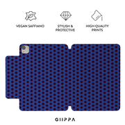 GIIPPA LUNA CLIP PATTERNED MOMENTS Blue Cheer Magnetic iPad Case