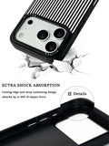 GIIPPA Matte Classic Black White Thin Vertical Stripes Shockproof Phone Case For iPhone 11/11 Pro/11 Pro Max/12 Pro Max/13 Pro/13 Pro Max/14 Plus/14 Pro/14 Pro Max/15/15 Plus/15 Pro/15 Pro Max/16/16 Plus/16 Pro/16 Pro Max/16E/17/17 Air/17 Pro/17 Pro Max