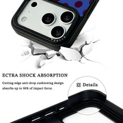 GIIPPA Matte Klein Blue Burgundy Big Polka Dot Shockproof Phone Case For iPhone 11/11 Pro/11 Pro Max/12 Pro Max/13 Pro/13 Pro Max/14 Plus/14 Pro/14 Pro Max/15/15 Plus/15 Pro/15 Pro Max/16/16 Plus/16 Pro/16 Pro Max/16E/17/17 Air/17 Pro/17 Pro Max