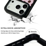 GIIPPA Matte Light Pink Chocolate Small Polka Dot Shockproof Phone Case For iPhone 11/11 Pro/11 Pro Max/12 Pro Max/13 Pro/13 Pro Max/14 Plus/14 Pro/14 Pro Max/15/15 Plus/15 Pro/15 Pro Max/16/16 Plus/16 Pro/16 Pro Max/16E/17/17 Air/17 Pro/17 Pro Max