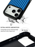 GIIPPA Matte Klein Blue Navy Thin Vertical Stripes Shockproof Phone Case For iPhone 11/11 Pro/11 Pro Max/12 Pro Max/13 Pro/13 Pro Max/14 Plus/14 Pro/14 Pro Max/15/15 Plus/15 Pro/15 Pro Max/16/16 Plus/16 Pro/16 Pro Max/16E/17/17 Air/17 Pro/17 Pro Max