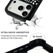 GIIPPA Matte Cream Beige Small Black Polka Dot Shockproof Phone Case For iPhone 11/11 Pro/11 Pro Max/12 Pro Max/13 Pro/13 Pro Max/14 Plus/14 Pro/14 Pro Max/15/15 Plus/15 Pro/15 Pro Max/16/16 Plus/16 Pro/16 Pro Max/16E/17/17 Air/17 Pro/17 Pro Max