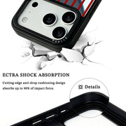 GIIPPA Patterned Moments Midnight Whisper Minimalist Thin Red Vertical Line Mirror TPU Shockproof Phone Case Large Camera Frame For iPhone 11–17 All Models