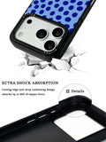 GIIPPA Matte Light Base Klein Blue Big Polka Dot Shockproof Phone Case For iPhone 11/11 Pro/11 Pro Max/12 Pro Max/13 Pro/13 Pro Max/14 Plus/14 Pro/14 Pro Max/15/15 Plus/15 Pro/15 Pro Max/16/16 Plus/16 Pro/16 Pro Max/16E/17/17 Air/17 Pro/17 Pro Max