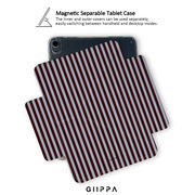 GIIPPA YARA FOLD Detachable Magnetic iPad Case Patterned Moments Gentle Hush Cream Base Hand Drawn Irregular Neutral Spot Minimal Leopard Print Dual Buckle Split Magnetic Soft Protective Cover For All iPad Mini Air Pro