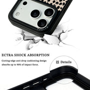GIIPPA Minimalist Matte Beige Black Spot Leopard Protective Case For iPhone 11 12 13 14 15 16 17 Series Pro Max Plus 16E Air