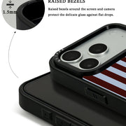 GIIPPA Matte Dark Brown Dusty Blue Wide Vertical Stripes Shockproof Phone Case For iPhone 11/11 Pro/11 Pro Max/12 Pro Max/13 Pro/13 Pro Max/14 Plus/14 Pro/14 Pro Max/15/15 Plus/15 Pro/15 Pro Max/16/16 Plus/16 Pro/16 Pro Max/16E/17/17 Air/17 Pro/17 Pro Max
