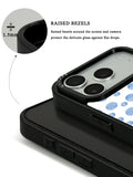 GIIPPA Fresh Matte Watercolor Blue Polka Dot Protective Case For iPhone 11 12 13 14 15 16 17 Series Pro Max Plus 16E Air