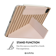 GIIPPA LUNA CLIP PATTERNED MOMENTS Latte Hug Magnetic iPad Case