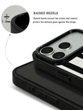 GIIPPA Patterned Moments Midnight Whisper Wide Black Vertical Stripe Mirror TPU Phone Case Anti-Drop Big Camera Frame Cover For All iPhone 11 To 17 Series