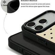GIIPPA Matte Cream Beige Dark Brown Small Polka Dot Shockproof Phone Case For iPhone 11/11 Pro/11 Pro Max/12 Pro Max/13 Pro/13 Pro Max/14 Plus/14 Pro/14 Pro Max/15/15 Plus/15 Pro/15 Pro Max/16/16 Plus/16 Pro/16 Pro Max/16E/17/17 Air/17 Pro/17 Pro Max