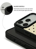 GIIPPA Matte Cream Beige Dark Brown Small Polka Dot Shockproof Phone Case For iPhone 11/11 Pro/11 Pro Max/12 Pro Max/13 Pro/13 Pro Max/14 Plus/14 Pro/14 Pro Max/15/15 Plus/15 Pro/15 Pro Max/16/16 Plus/16 Pro/16 Pro Max/16E/17/17 Air/17 Pro/17 Pro Max