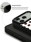 GIIPPA Matte White Chocolate Big Polka Dot Shockproof Phone Case For iPhone 11/11 Pro/11 Pro Max/12 Pro Max/13 Pro/13 Pro Max/14 Plus/14 Pro/14 Pro Max/15/15 Plus/15 Pro/15 Pro Max/16/16 Plus/16 Pro/16 Pro Max/16E/17/17 Air/17 Pro/17 Pro Max