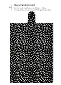 Noir Stipple Dotted Journal, Compact Snap Closure Notebook for Work & University, Aesthetic Black White Speckle Diary for Women