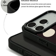 GIIPPA Matte Black Base Cream Big Polka Dot Shockproof Phone Case For iPhone 11/11 Pro/11 Pro Max/12 Pro Max/13 Pro/13 Pro Max/14 Plus/14 Pro/14 Pro Max/15/15 Plus/15 Pro/15 Pro Max/16/16 Plus/16 Pro/16 Pro Max/16E/17/17 Air/17 Pro/17 Pro Max