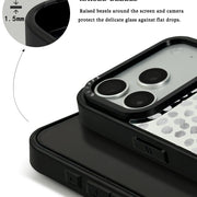 GIIPPA Midnight Whisper Silver Mirror Leopard Print Case for iPhone 15/16/17 Promax/pro（副本）