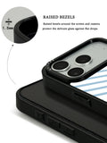 GIIPPA Patterned Moments Midnight Whisper Soft Pastel Light Blue Diagonal Thin Stripe Mirror TPU Shockproof Phone Case Large Camera Frame For iPhone 11–17 All Models