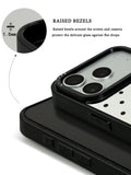 GIIPPA Patterned Moments Midnight Whisper Evenly Spaced Tiny Black Polka Dot Mirror TPU Shockproof Phone Case Large Lens Frame Cover For iPhone Full Series