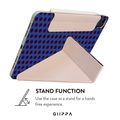 GIIPPA LUNA CLIP PATTERNED MOMENTS Blue Cheer Magnetic iPad Case