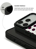 GIIPPA Patterned Moments Midnight Whisper Deep Plum Uniform Large Polka Dot Mirror TPU Shockproof Phone Case Large Lens Frame Protective Cover For iPhone Full Series
