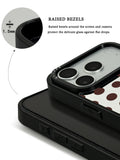 GIIPPA Patterned Moments Midnight Whisper Classic Even Dark Brown Polka Dot Mirror TPU Shockproof Phone Case Large Lens Guard For All iPhone 11–17 Series 16E 17 Air