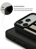 GIIPPA Matte Black Taupe Wide Vertical Stripes Shockproof Phone Case For iPhone 11/11 Pro/11 Pro Max/12 Pro Max/13 Pro/13 Pro Max/14 Plus/14 Pro/14 Pro Max/15/15 Plus/15 Pro/15 Pro Max/16/16 Plus/16 Pro/16 Pro Max/16E/17/17 Air/17 Pro/17 Pro Max