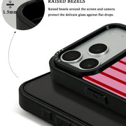 GIIPPA Matte Pink Burgundy Thin Vertical Stripes Shockproof Phone Case For iPhone 11/11 Pro/11 Pro Max/12 Pro Max/13 Pro/13 Pro Max/14 Plus/14 Pro/14 Pro Max/15/15 Plus/15 Pro/15 Pro Max/16/16 Plus/16 Pro/16 Pro Max/16E/17/17 Air/17 Pro/17 Pro Max