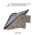 GIIPPA YARA FOLD Detachable Magnetic iPad Case Patterned Moments Velvet Date Dusty Mauve Burgundy Wide Velvet Tone Horizontal Stripe Dual Pull Buckle Split Magnetic Vintage Romantic Protective Shell For All iPad Models